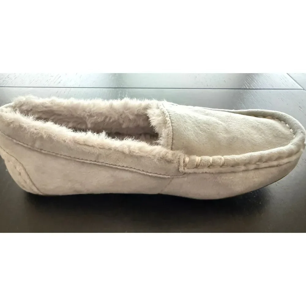 UGG Koolaburra Little Kid‎ Suede Slippers Size 2 Blue Faux Fur Lined
